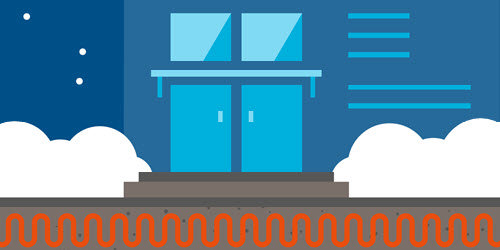 bildet viser en figur med hus og snø