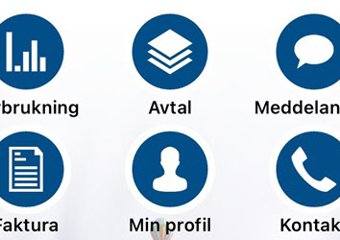 6 ikoner fra kundeapp